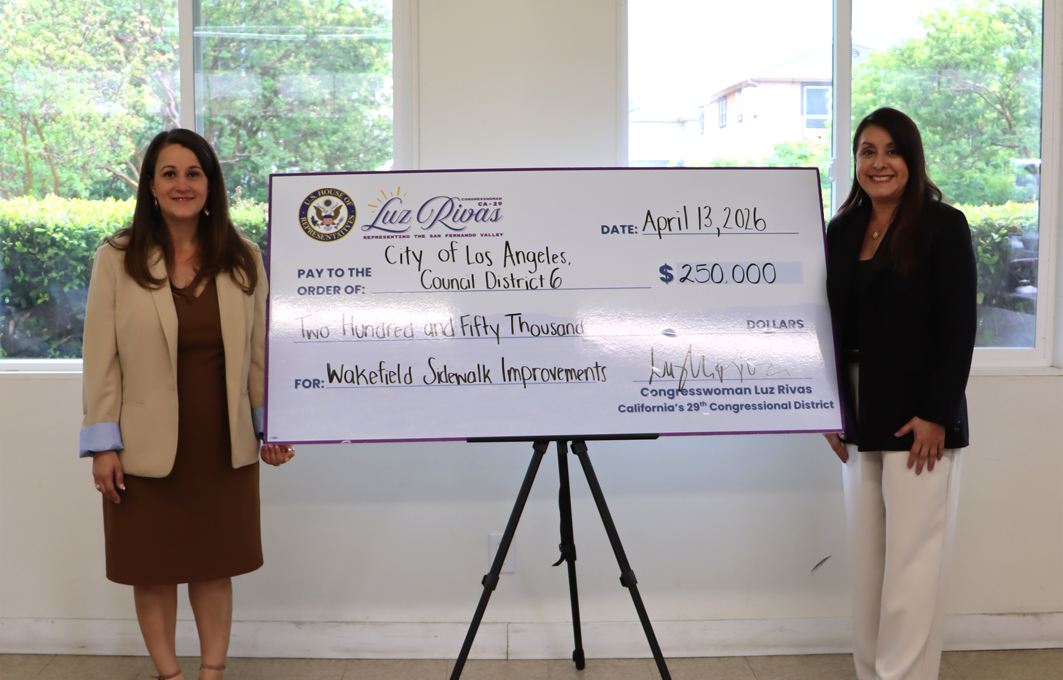 Victoria Rivas Congresswoman Rivas Announces Infrastructure Projects in Panorama City ...