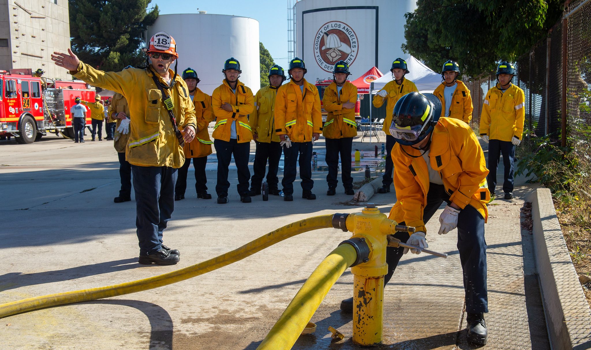 Nearly 200 Youth Receive Hands-on Introduction to a Career in Firefighting - The San Fernando Valley Sun
